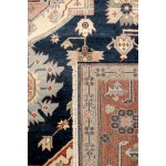 Pasargad Home Serapi Collection Hand-Knotted Navy Wool Area Rug - 8'0" X 9'11"