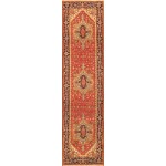 Pasargad Home Serapi Collection Hand-Knotted Rust Wool Area Rug - 2'8" X 11'10"