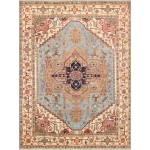 Pasargad Home Serapi Collection L. Blue Wool Area Rug - 8\'1" X 9\'11"