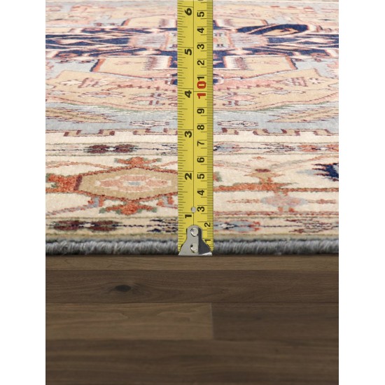 Pasargad Home Serapi Collection L. Blue Wool Area Rug - 8'1" X 9'11"