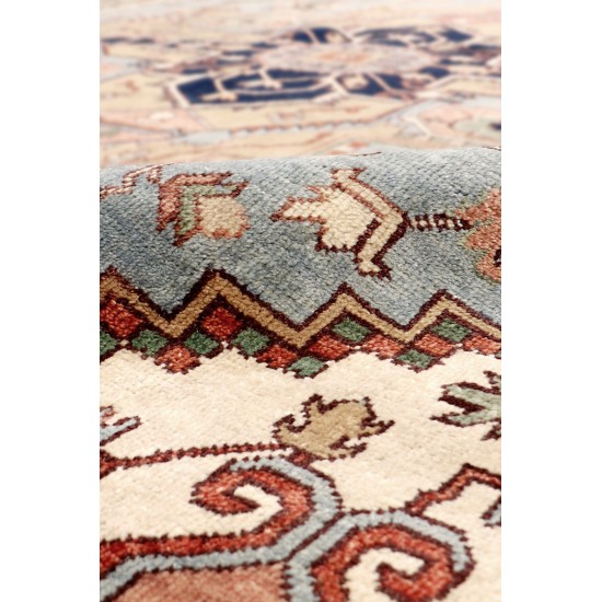 Pasargad Home Serapi Collection L. Blue Wool Area Rug - 10'0" X 14'0"