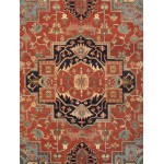 Pasargad Home Serapi Collection Hand-Knotted Rust Wool Area Rug - 9'2" X 11'11"