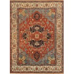 Pasargad Home Serapi Collection Hand-Knotted Rust Wool Area Rug - 11'10" X 15'2"