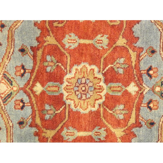 Pasargad Home Serapi Collection Hand-Knotted Rust Wool Area Rug - 8'0" X 10'2"