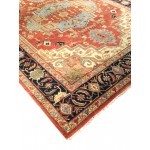 Pasargad Home Serapi Collection Hand-Knotted Rust Wool Area Rug - 10'1" X 13'11"