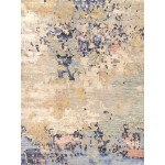 Pasargad Home Modern Collection Beige Silk & Wool Area Rug - 8'11" X 11'11"