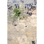 Pasargad Home Modern Collection Beige Silk & Wool Area Rug - 8'11" X 11'11"