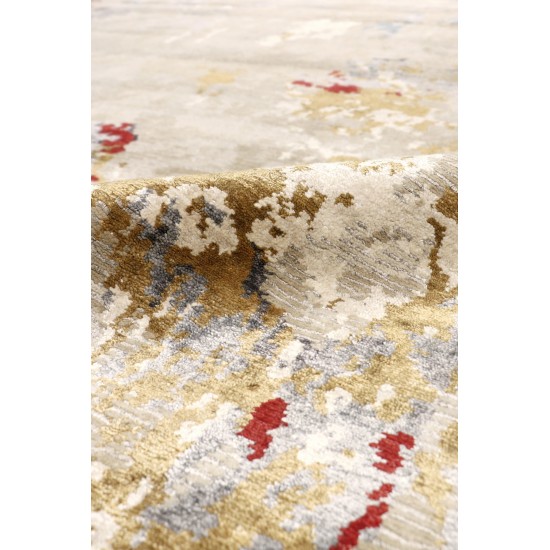 Pasargad Home Modern Collection Multi Bsilk & Wool Area Rug - 10'0" X 13'9"