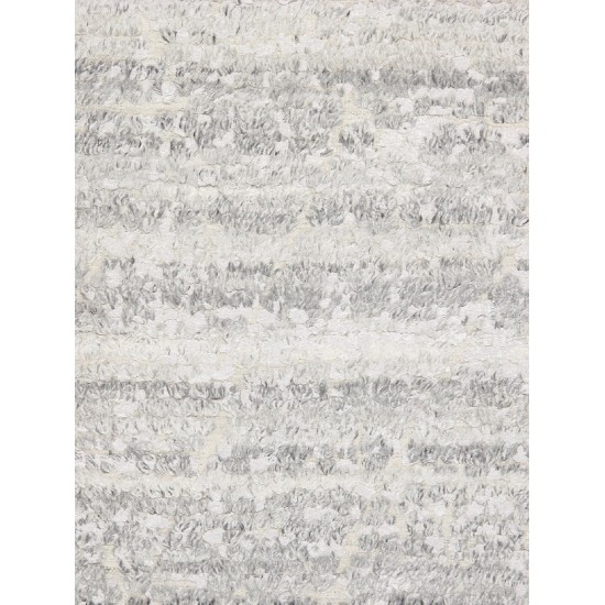 Pasargad Home Vogue Collection Hand-Knotted Silver Wool Area Rug - 8'0" X 10'0"