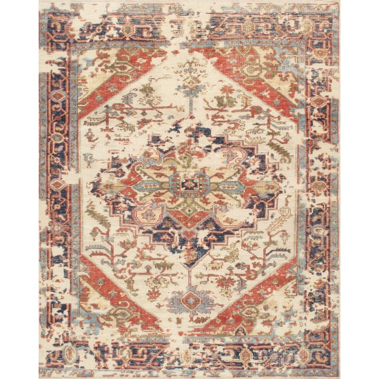 Pasargad Home Serapi Collection Hand-Knotted Ivory Wool Area Rug - 8'3" X 10'0"