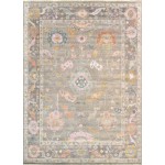 Pasargad Home Oushak Collection Silver Wool Area Rug - 8'9" X 11'10"