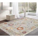 Pasargad Home Oushak Collection Hand-Knotted Blue Wool Area Rug - 8'10" X 11'11"