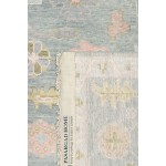 Pasargad Home Oushak Collection L. Blue Wool Area Rug - 6'2" X 8'11"