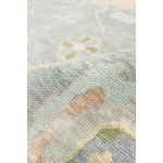 Pasargad Home Oushak Collection L. Blue Wool Area Rug - 8'11" X 12'1"