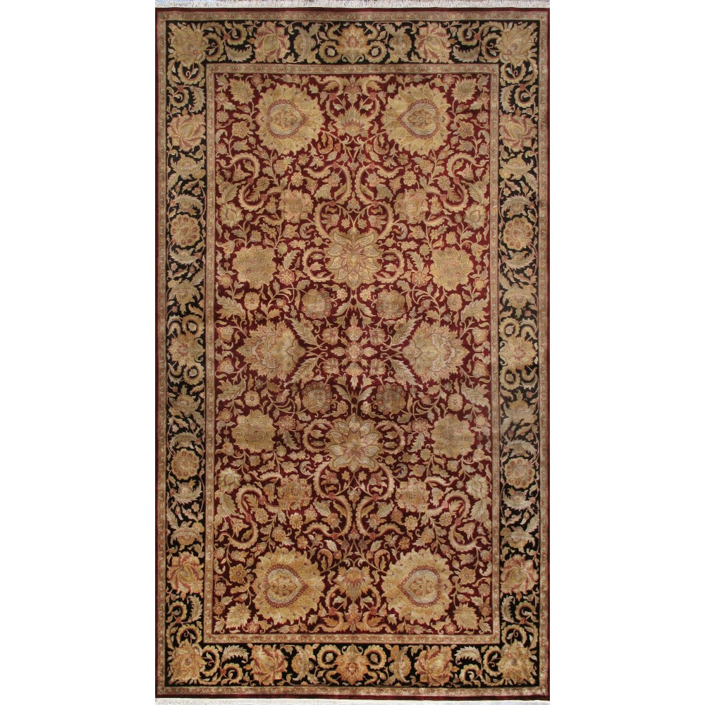 Pasargad Home Agra Collection Red Lamb's Wool Area Rug - 10'3" X 18'4" Pasargad Home Agra Collection Red Lamb's Wool Area Rug - 10'3" X 18'4"