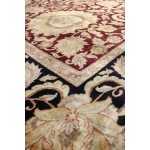 Pasargad Home Agra Collection Red Lamb's Wool Area Rug - 10'3" X 18'4"