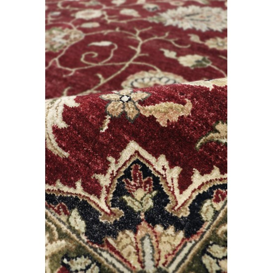Pasargad Home Agra Collection Red Lamb's Wool Area Rug - 9'8" X 13'3"