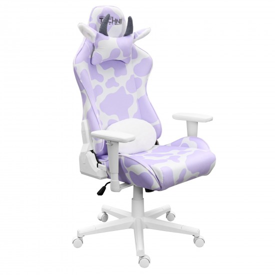 Techni Sport TS85 Lavender COW Series Gaming Chair
