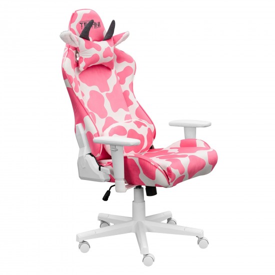Techni Sport TS85 Pink COW Series Gaming Chair