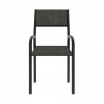 Techni Mobili Office Visiting Chair with metal frame, Black