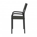 Techni Mobili Office Visiting Chair with metal frame, Black