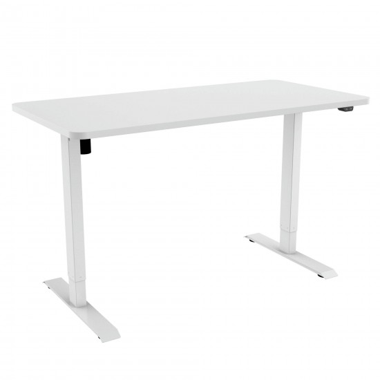 Techni Mobili Adjustable Sit to Stand Desk, White