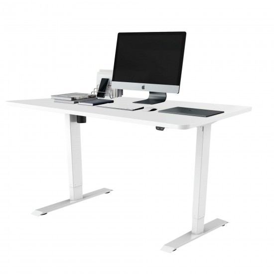 Techni Mobili Adjustable Sit to Stand Desk, White