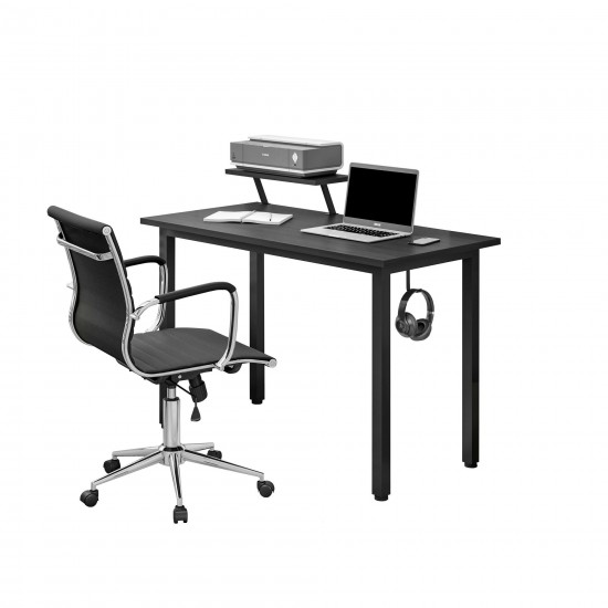 Techni Mobili Industrial Writing Desk, Black