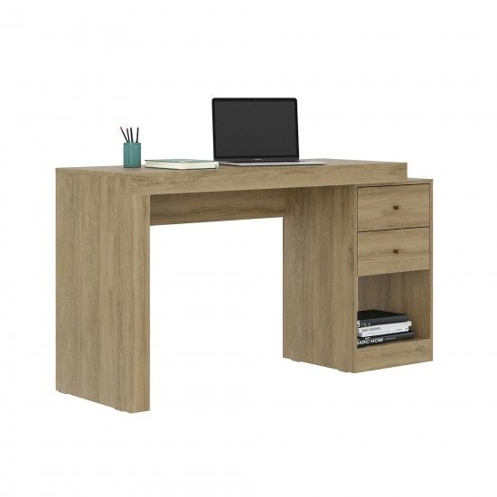 Techni Mobili Expandable Home Office Desk, Pine