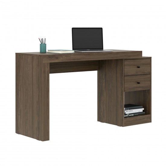 Techni Mobili Expandable Home Office Desk, Walnut