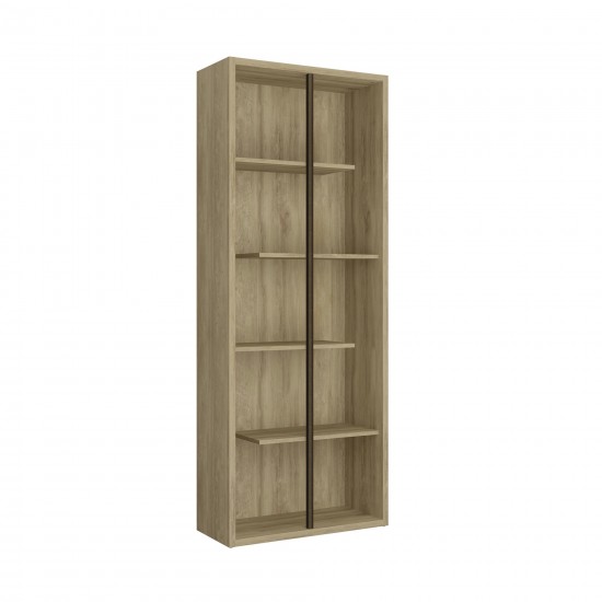 Techni Mobili Standard 5-Tier wooden bookcase, Pine
