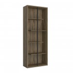 Techni Mobili Standard 5-Tier wooden bookcase, Walnut