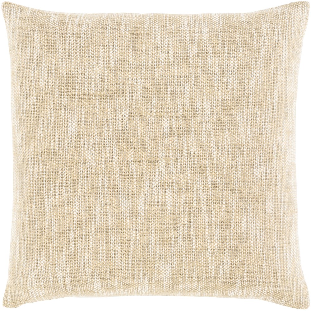 Surya Suri Light Beige Pillow Shell With Down Insert 18"H X 18"W