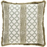 Surya Tanzania Tzn-001 Olive Pillow Shell With Down Insert 18"H X 18"W