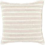 Surya Willow Wo-002 Taupe Pillow Shell With Polyester Insert 18"H X 18"W