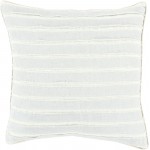 Surya Willow Cream Pillow Shell With Down Insert 20"H X 20"W