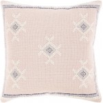 Surya Zakaria Light Beige Pillow Shell With Polyester Insert 20"H X 20"W