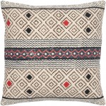 Surya Zoya Zya-006 Beige Pillow Shell With Polyester Insert 20"H X 20"W