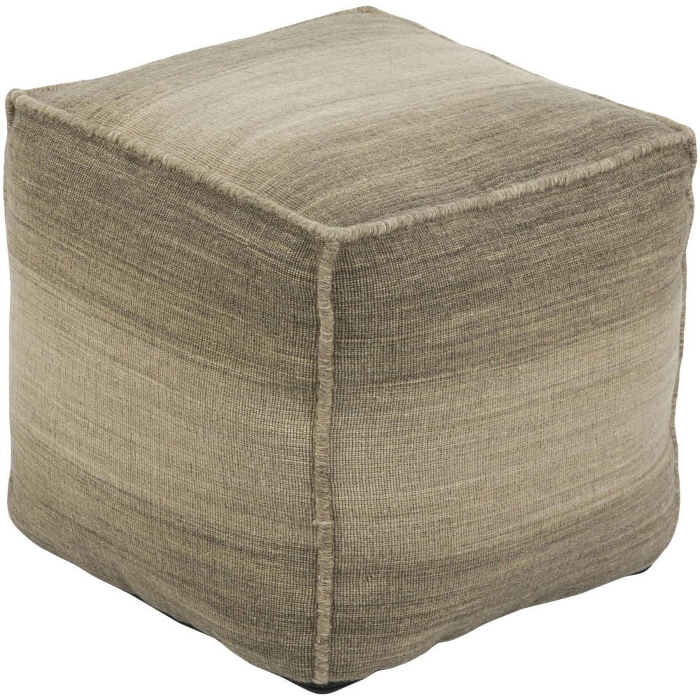 Surya Chaz Oatmeal Pouf 18"H X 18"W X 18"D