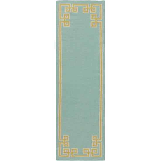 Surya Alameda Aqua Rug 2'6" X 8'