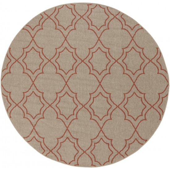 Surya Alfresco Light Brown Rug 5'3" Round