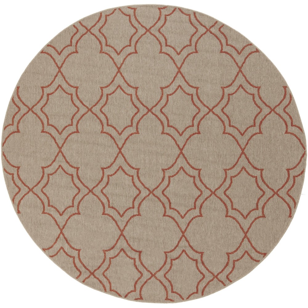 Surya Alfresco Light Brown Rug 5'3" Round Surya Alfresco Light Brown Rug 5'3" Round
