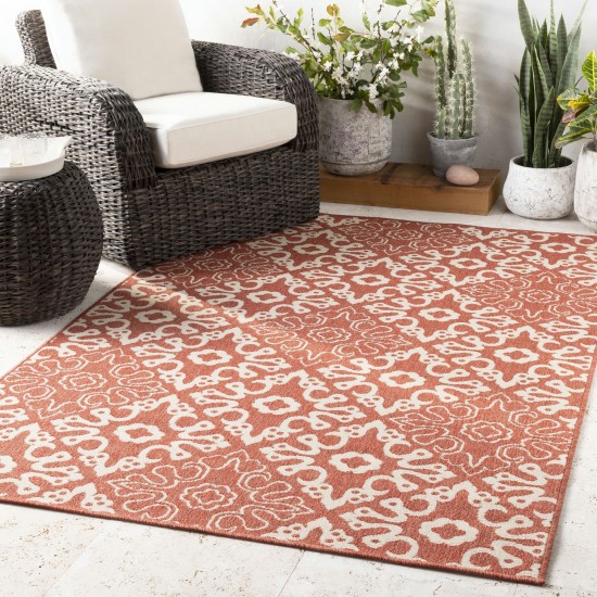 Surya Alfresco Alf-9636 Brick Red Rug 8'10" X 12'10"