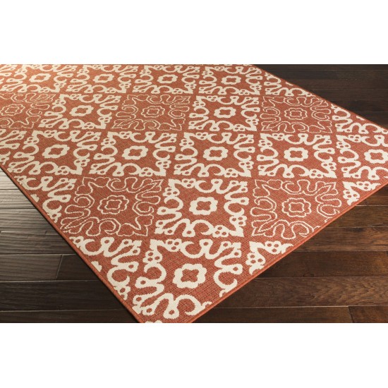 Surya Alfresco Alf-9636 Brick Red Rug 8'10" X 12'10"