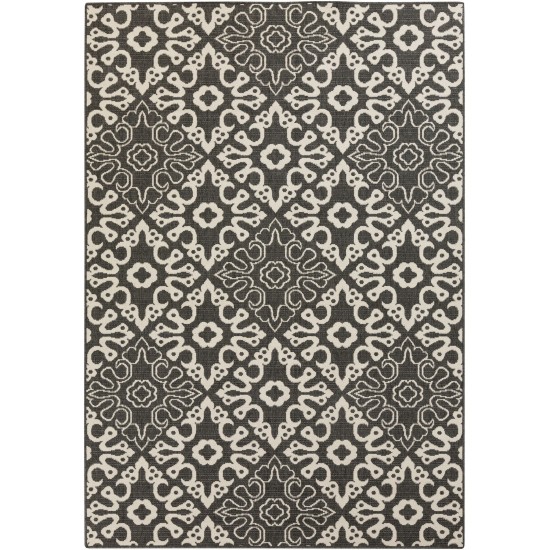 Surya Alfresco Black Rug 8'10" X 12'10"