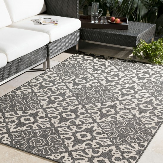 Surya Alfresco Black Rug 8'10" X 12'10"