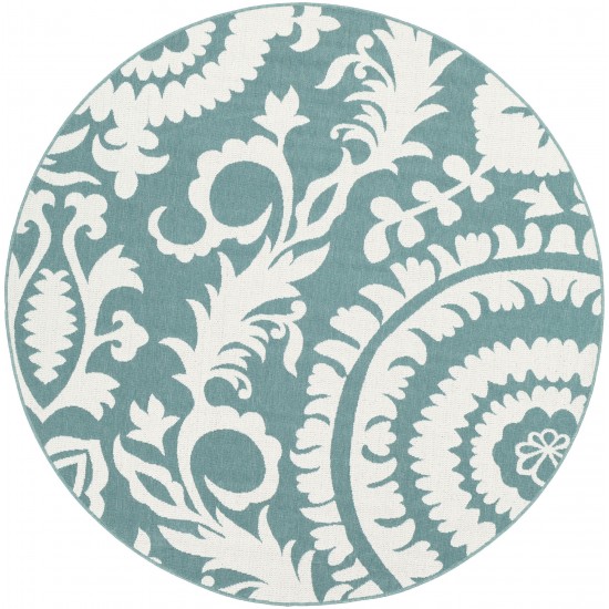 Surya Alfresco Teal Rug 8'10" Round