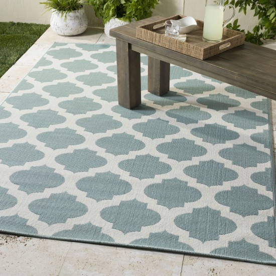 Surya Alfresco Pale Blue Rug 8'10" Round