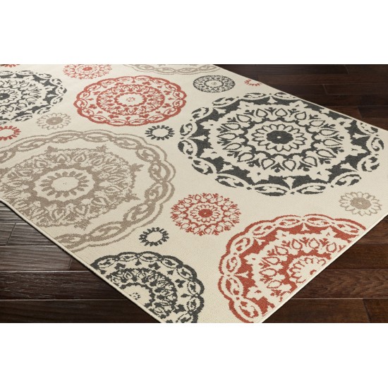 Surya Alfresco Beige Rug 2'5" X 7'10"