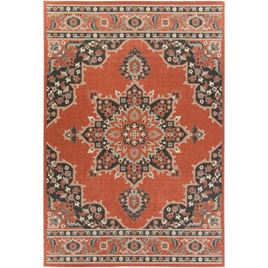 Surya Alfresco Brick Red Rug 7'3" X 10'6"